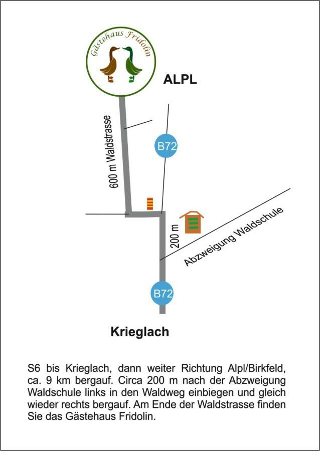 Gaestehaus Fridolin Krieglach Bagian luar foto